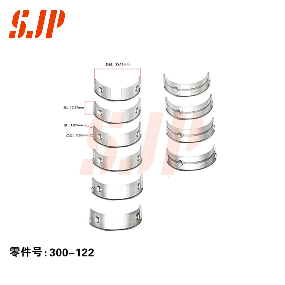 SJ-300-122 Main Bearing Set For Peugeot/Citroen 1.8